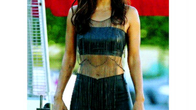 Noir &quot;Net&quot; porté par Mazikeen Lesley-Ann Brandt dans Lucifer