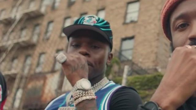 Charlotte hornets hat worn by DaBaby in Dreamville - Under The Sun ft. J.  Cole, DaBaby & Lute (Official Music Video)