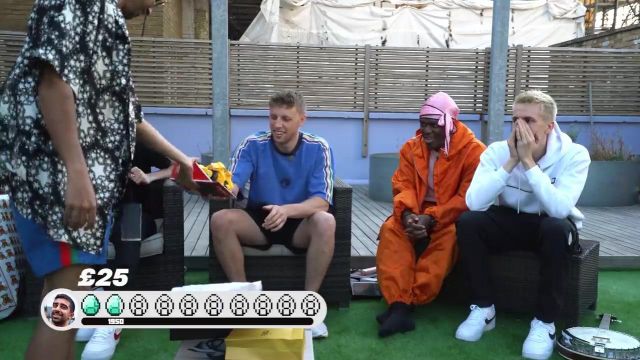 Blue shirt of harry harry lewis in SIDEMEN SPEND $100,000 ON EACH OTHER IN  1 HOUR | Spotern