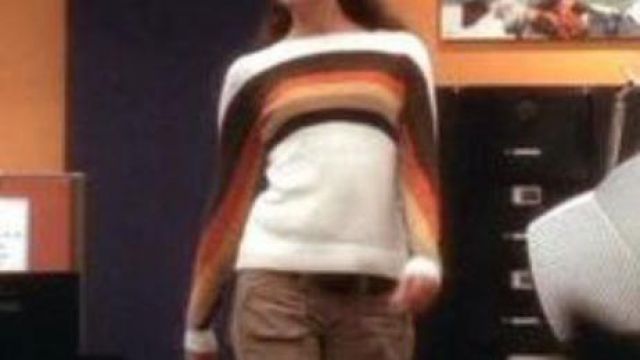 Colorful Striped Sweater of Ziva David (Cote de Pablo) in NCIS (S06E13)