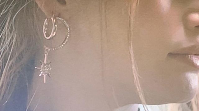 Cheryl Blossom Madelaine Petsch moon earrings in the Riverdale series