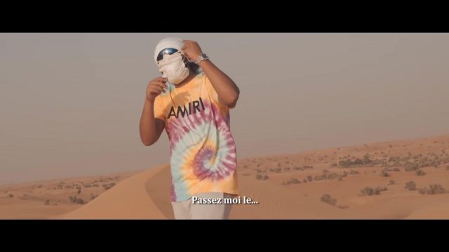T-shirt Amiri worn by kekra Kekra in the clip Kekra - Dubai (Official Clip)