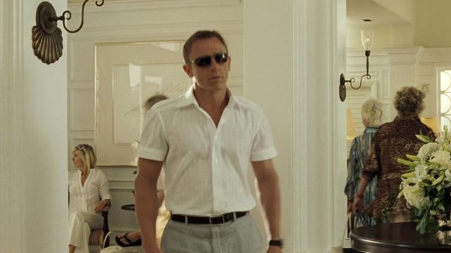 White Button Polo worn by James Bond (Daniel Craig) in Casino Royale