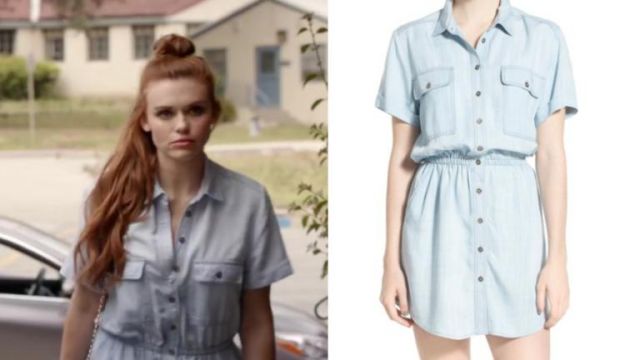 BP. Chambray Shirtdress worn by Lydia Martin (Holland Roden) in Teen Wolf (S06E03)