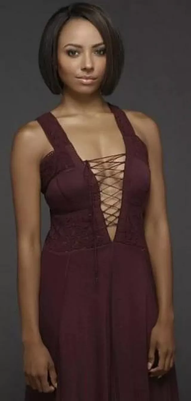 Free People FP X Rose Dress worn by Kat Graham for The Vampire Diaries Season 6 promo photoshoot
