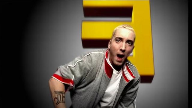Jacket of Eminem in Eminem - Without Me (Official Music Video)