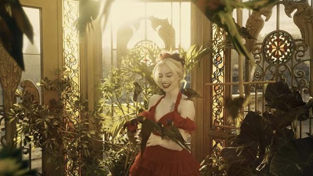 Red dress worn by Harley Quinn (Margot Robbie) as seen in The Suicide Squad movie