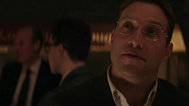 Gold glasses worn by Justin (Jai Courtney) as seen in Jolt movie