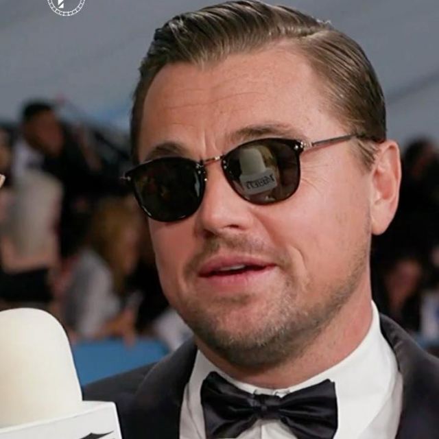 Sunglasses worn by Leonardo DiCaprio on the Instagram account of @thefilmagic