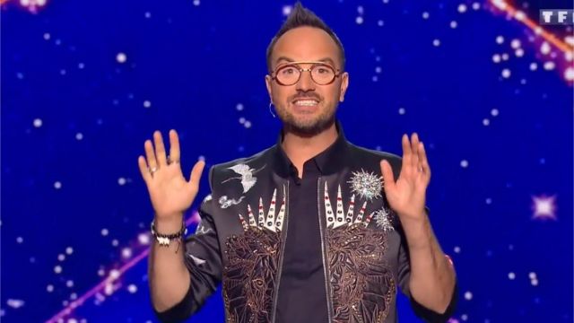 Le bomber imprimé porté par Jarry dans l'émission Game of Talents