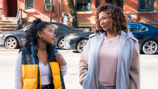 Yellow and black puff vest jacket worn by Delilah (Laya DeLeon Hayes) as seen in The Equalizer wardrobe (Season 1 Episode 1)