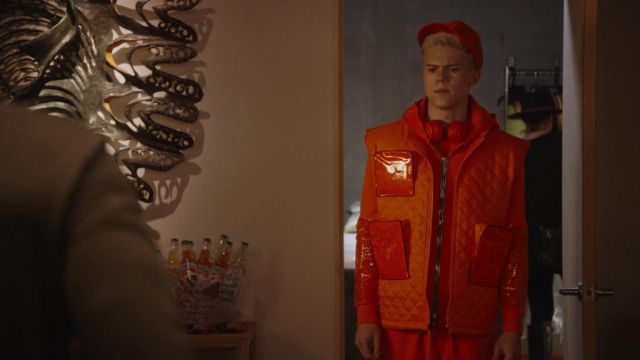 Orange vest worn by Chase Dubek (Case Walker) as seen in The Other Two wardrobe (Season 2 Episode 10)