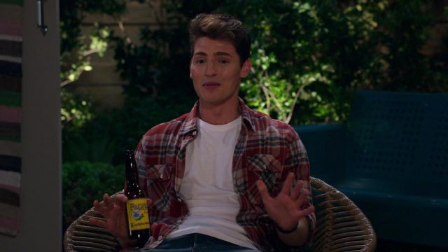 Plaid button down shirt worn by Grant (Gregg Sulkin) as seen in Pretty Smart TV show outfits (S01E06)