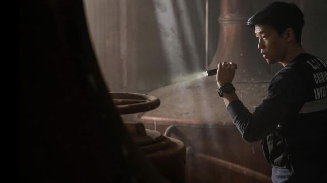 Digital Watch worn by Chris Park (Jay Lee) as seen in CSI: Vegas TV show (Season 1 Episode 1)