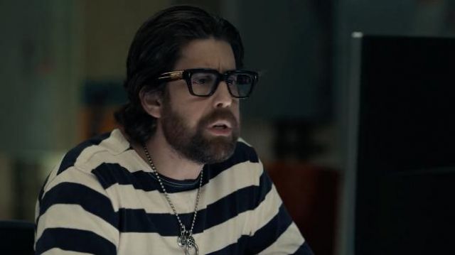 Eyeglasses worn by Harry Keshegian (Adam Goldberg) as seen in The Equalizer TV show wardrobe (Season 2 Episode 2)