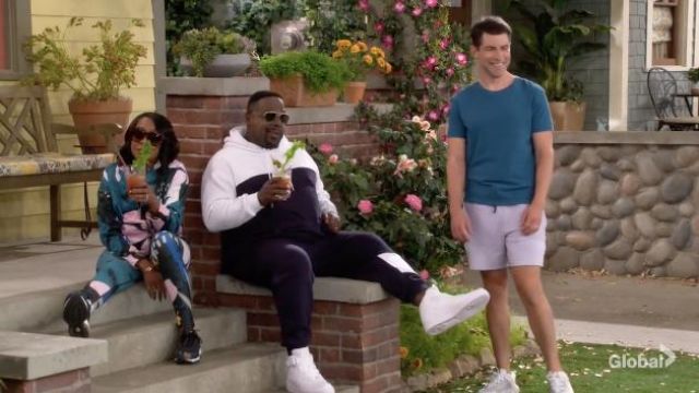 White Hi Top Sneakers worn by Calvin (Cedric the Entertainer) as seen in The Neighborhood TV show wardrobe (Season 4 Episode 5)