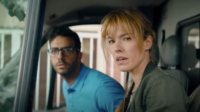 Le blouson kaki porté par Élodie Fontan dans le film Super-héros malgré