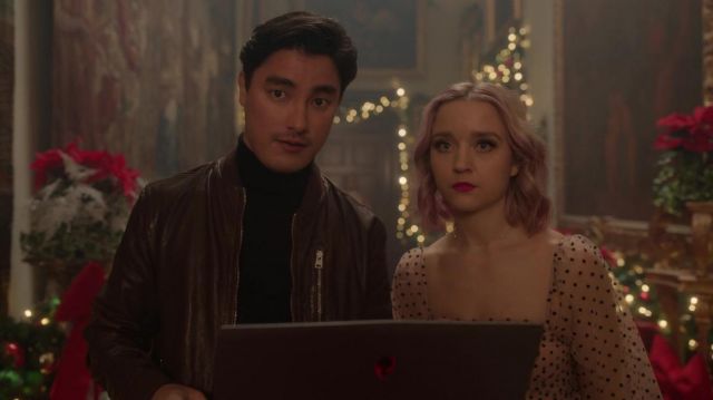 Bomber Jacket worn by Peter Maxwell (Remy Hii) as seen in The Princess Switch 3: Romancing the Star movie wardrobe