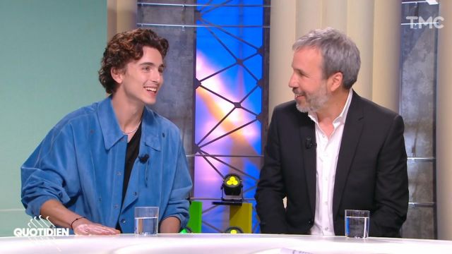 The electric blue overshirt worn by Timothée Chalamet in the Daily show