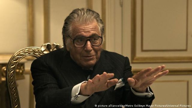Eyeglasses worn by Aldo Gucci (Al Pacino) in House of Gucci movie outfits