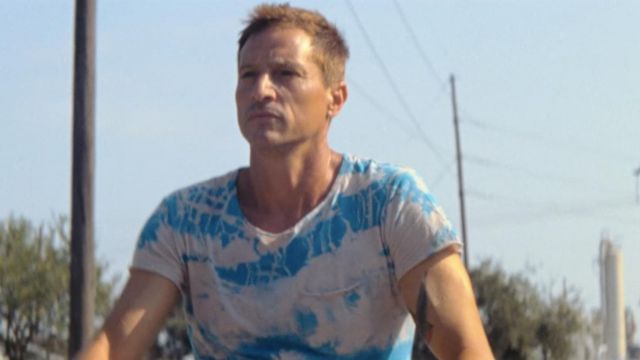 Tie and dye t-shirt worn by Mikey (Simon Rex) as seen in Red Rocket movie wardrobe | Spotern