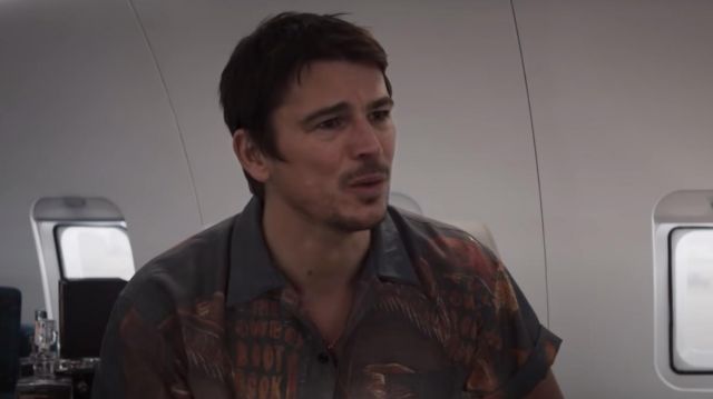 Printed shirt worn by Danny Franscesco (Josh Hartnett) as seen in Operation Fortune: Ruse de Guerre movie outfits