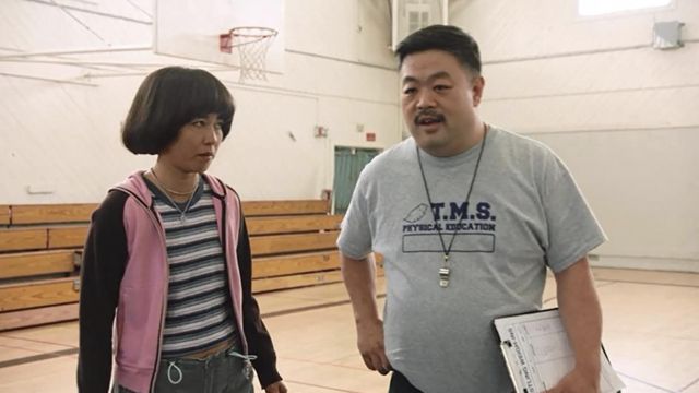 Striped tee worn by Maya Ishii-Peters (Maya Erskine) as seen in PEN15 TV series outfits (Season 2 Episode 2)