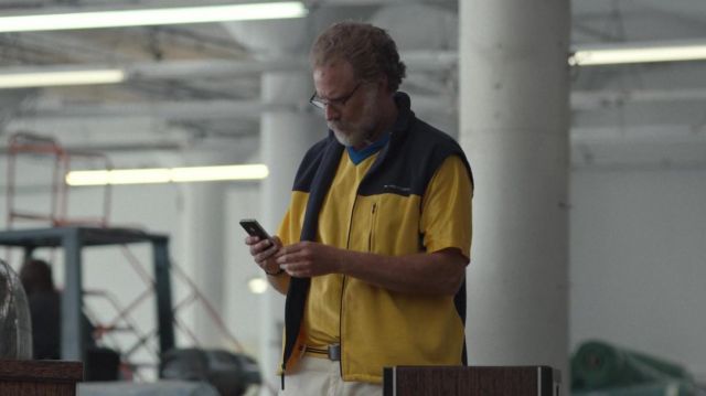 Zip Sleeveless Jacket in yellow and black worn by Marty Markowitz (Will Ferrell) as seen in The Shrink Next Door (S01E08)