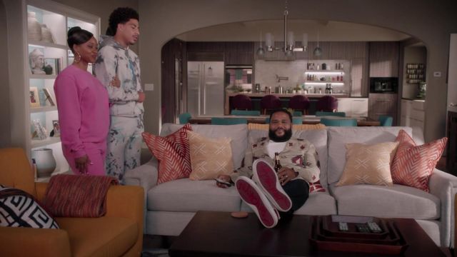 Louboutin sneakers worn by Andre 'Dre' Johnson (Anthony Anderson) as seen in black-ish TV show wardrobe (Season 8 Episode 1)