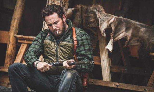 Green vest worn by Cole Hauser for Guns and Ammo Magazine Photoshoot