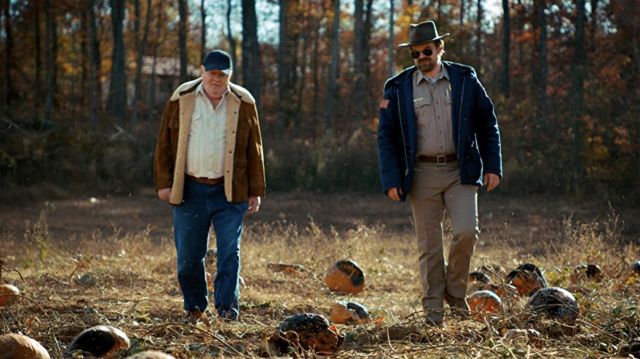 Leather Fur Jacket worn by Merril (Fenton Lawless) as seen in Stranger Things TV show wardrobe (Season 2 Episode 1)