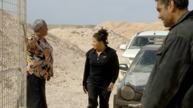 Printed Shirt worn by Aunty Maria (Tessa Rose) as seen in Firebite outfits (Season 1 Episode 1)