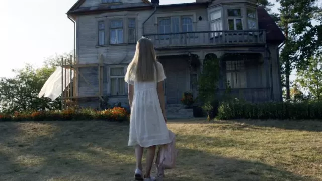 White Dress worn by Tinja (Siiri Solalinna) as seen in Hatching movie  wardrobe | Spotern