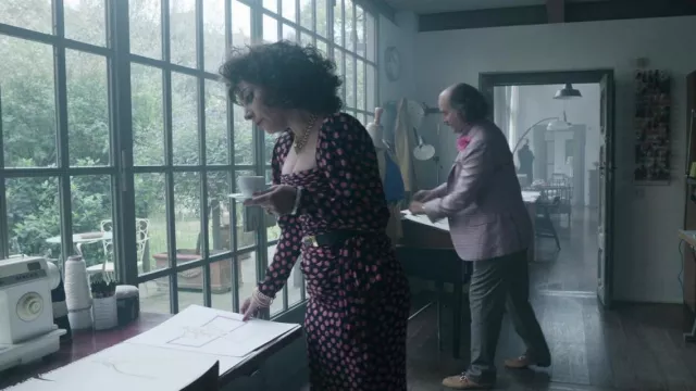 Dots Dress worn by Patrizia Reggiani (Lady Gaga) as seen in House of Gucci movie