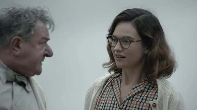 Tortoise Eyeglasses worn by Peggy Piggott (Lily James) as seen in The Dig movie outfits