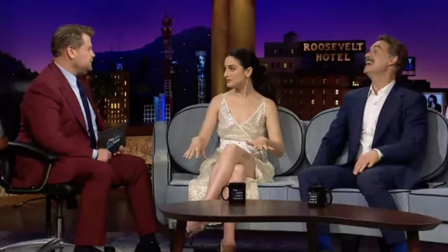 Dress worn by Jenny Slate as seen in The Late Late Show with James Corden on February 14, 2022