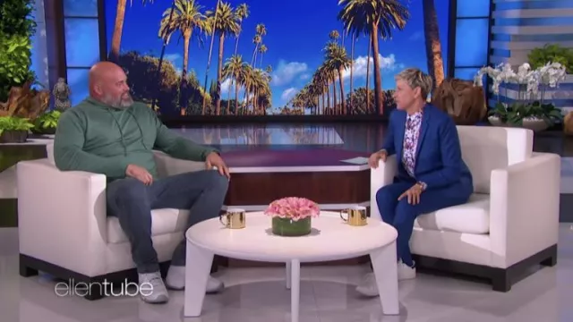 Green Hoodie worn by Andrew Whitworth as seen in The Ellen DeGeneres Show on February 16, 2022