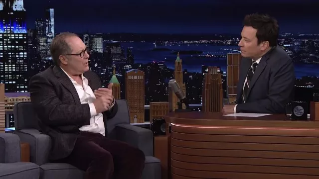 Plaid Blazer Jacket worn by James Spader as seen in The Tonight Show Starring Jimmy Fallon