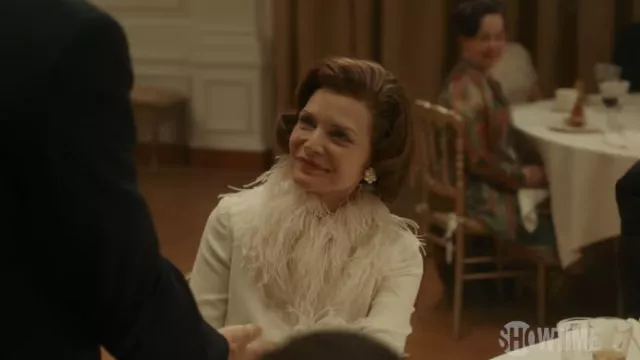 Earrings worn by Betty Ford (Michelle Pfeiffer) as seen in The First Lady TV series wardrobe (Season 1)