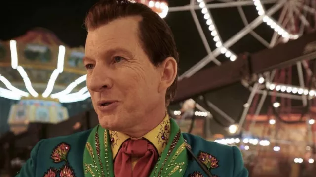 Printed Green Jacket worn by Hank Snow (David Wenham) as seen in Elvis movie