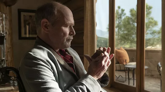 Wool coat worn by Wayne Tillerson (Will Patton) as seen in Outer Range TV Series outfits (Season 1)