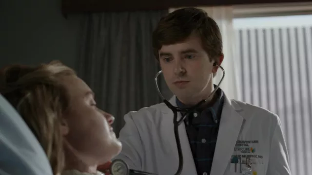 Plaid Shirt worn by Dr. Shaun Murphy (Freddie Highmore) as seen in The Good Doctor TV show wardrobe (Season 5 Episode 9)