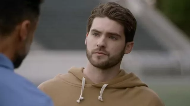 Brown hoodie worn by Asher Adams (Cody Christian) as seen in All American Tv series outfits (Season 4 Episode 11)