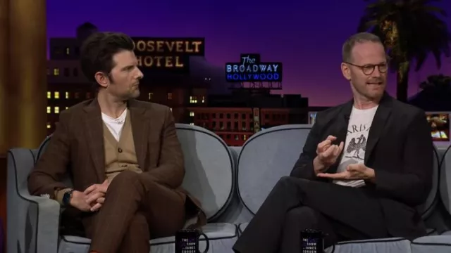 Watch worn by Adam Scott as seen in The Late Late Show with James Corden 
