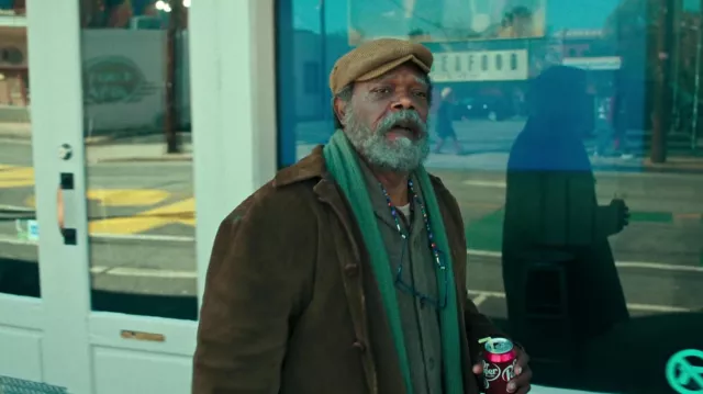 Grey Cardigan worn by Ptolemy Grey (Samuel L. Jackson) as seen in The Last Days of Ptolemy Grey TV show outfits (S01E01)