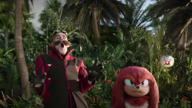Black and red coat costume worn by Dr. Ivo Robotnik (Jim Carrey) as seen in Sonic the Hedgehog 2 movie