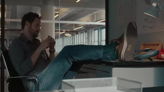 Nike Brown Sneakers worn by Miguel McKelvey (Kyle Marvin) as seen in WeCrashed TV show wardrobe (Season 1 Episode 1)