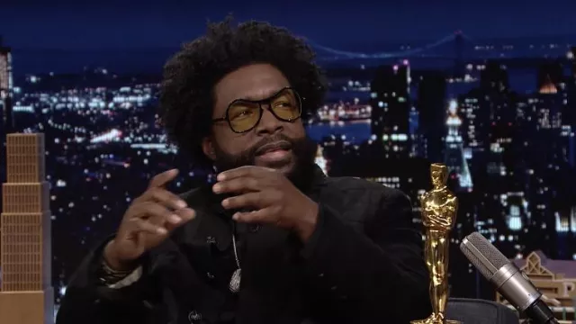 Eyeglasses worn by Questlove as seen in The Tonight Show Starring Jimmy Fallon on March 28, 2022
