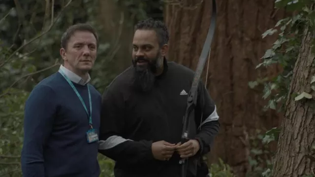 Adidas Zip Jacket worn by Howie Frangopolous (Guz Khan) as seen in The Bubble movie wardrobe