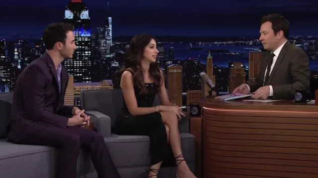 Black Dress worn by Danielle Jonas as seen in The Tonight Show Starring Jimmy Fallon